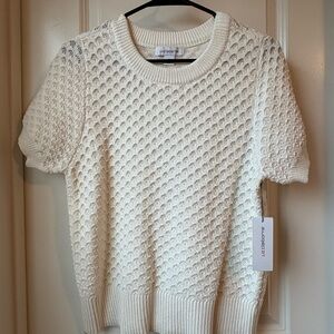 Liz Claiborne Cream Knit Sweater